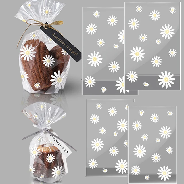 50pcs New Cellophane Transparent Candy Bags Flat Snack Plastic Bag Wedding  Party Favor Gift Bags Pastry Cookie Packaging - AliExpress