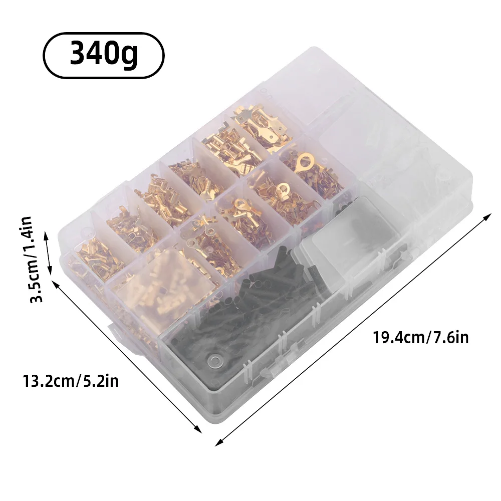 4.8 6.3mm terminais de friso elétrico termin spade conectores sortidas kit