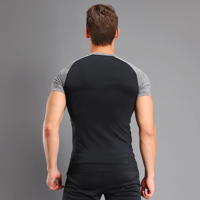 Compression Shirt Men Short Fitness Running Quick Dry Tee Basketball Soccer  Man Tights Sport Top Bodybuilding Fitness T Shirts - Price history & Review, AliExpress Seller - KACIGEYA LDL Store