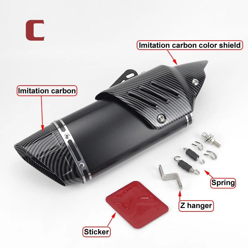 Silencieux D'Échappement Moto Universel 51 Mm - Acier Inox, Longueur 570 Mm, Pour Yamaha R3/R1