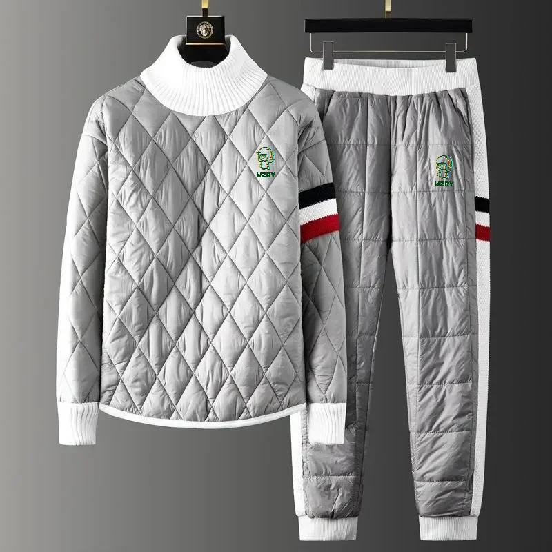

Мужской зимний костюм для гольфа Golf WZRY2023, мужской костюм для гольфа, роскошная куртка, ветрозащитный пуховой хлопковый комплект из двух предметов