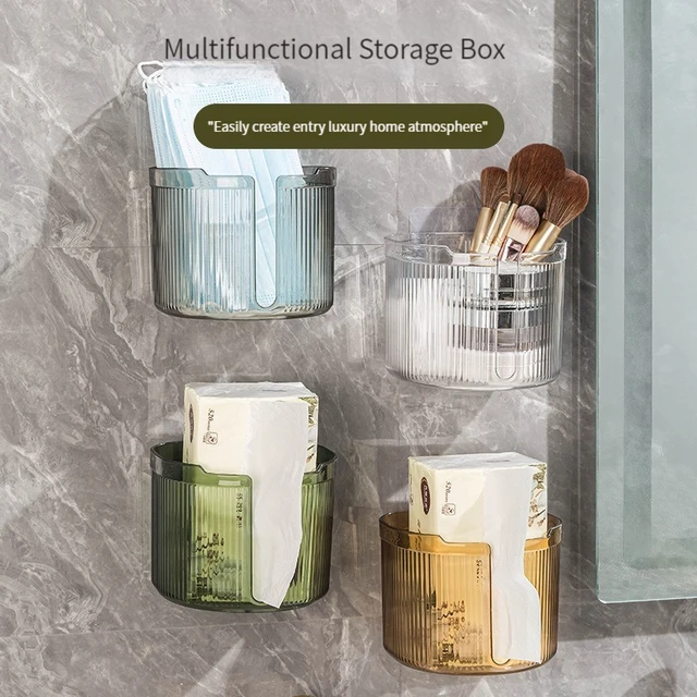 Multi-function Plastic Wall Mounted Portable Toilet Paper Holders Tissue  Boxes Waterproof Plastic Storage Case Bathroom Simple - AliExpress