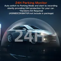 Caméra de tableau de bord 4K WiFi GPS pour voitures Mini voiture avant DVR 24H Mode de stationnement capteur G enregistreur vidéo de conduite de voiture enregistrement en boucle 5