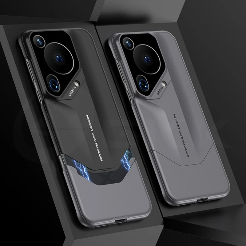 Shockproof Plastic Supercar Style Case For Huawei Pura 70 Ultra Pro Plus 2 in 1