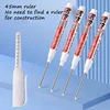 7/8/9/10PCS White Water-Based Long-Tip Marker, 45MM Multi-functional Deep Hole Marker Pens, 1.0MM Fiber Nib 4