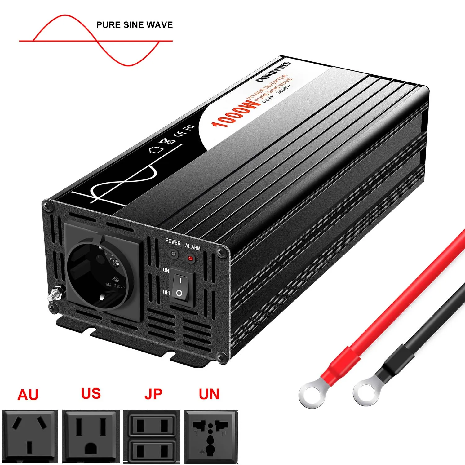 Pure Sine Wave Power Inverter 12V 220V 1000W