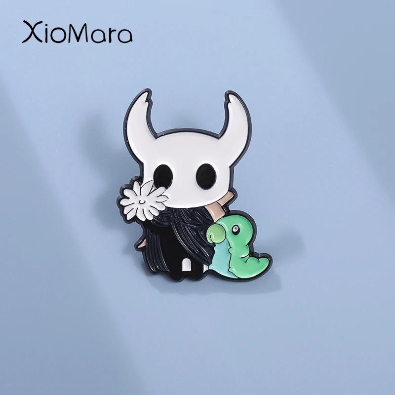 Anime Spiel Brosche Hollow Knight Charakter Emaille Pins Cartoon Anime Abzeichen Dekorative Brosche Hemd Revers Pin Schmuck Zubehör