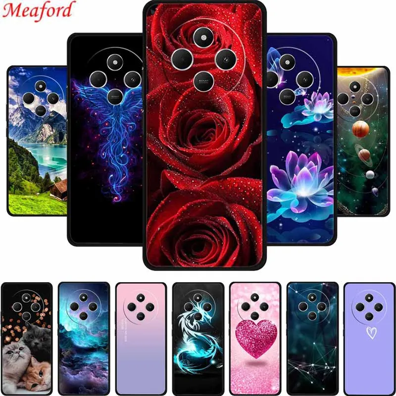 Sleek Black Silicone Shockproof Phone Case - Soft Protective Back Cover