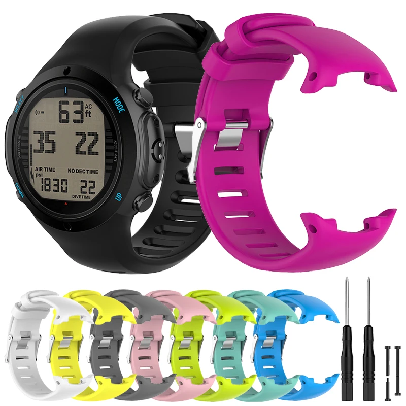 Cinturino Sportivo In Silicone Per Suunto D4 D4I Smart Watch Cinturino Di Ricambio Per Suunto Novo Dive Watch Bracciale Correa