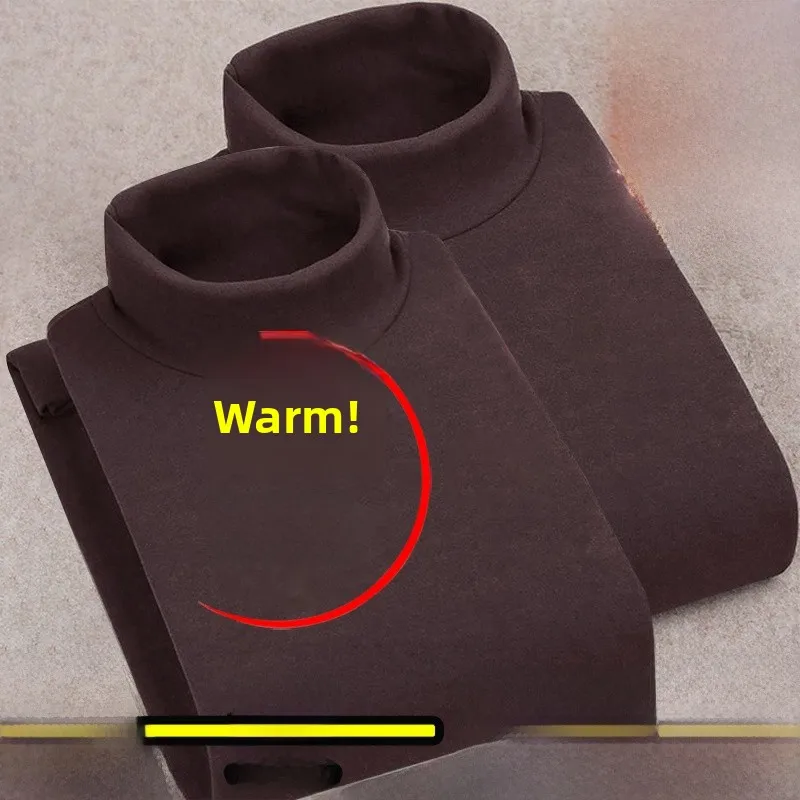 Half turtleneck [solid color] coffee + coffee