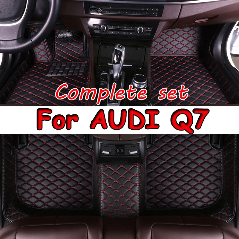 

Автомобильные коврики для AUDI Q7 (пять сидений), 2016, 2017, 2018, 2019, индивидуальные автомобильные подкладки для ног, искусственная Обложка, аксессуары для интерьера