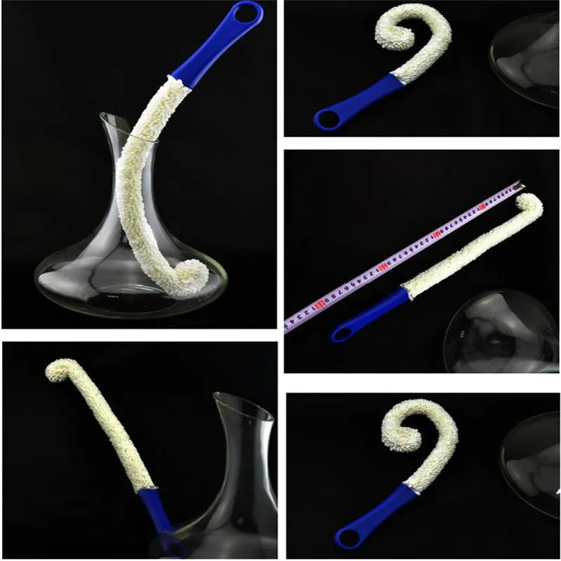 Kitchen-Cleaning-Brush-Long-Neck-Bendable-Foam-Tipped-Glass-Decanter ...