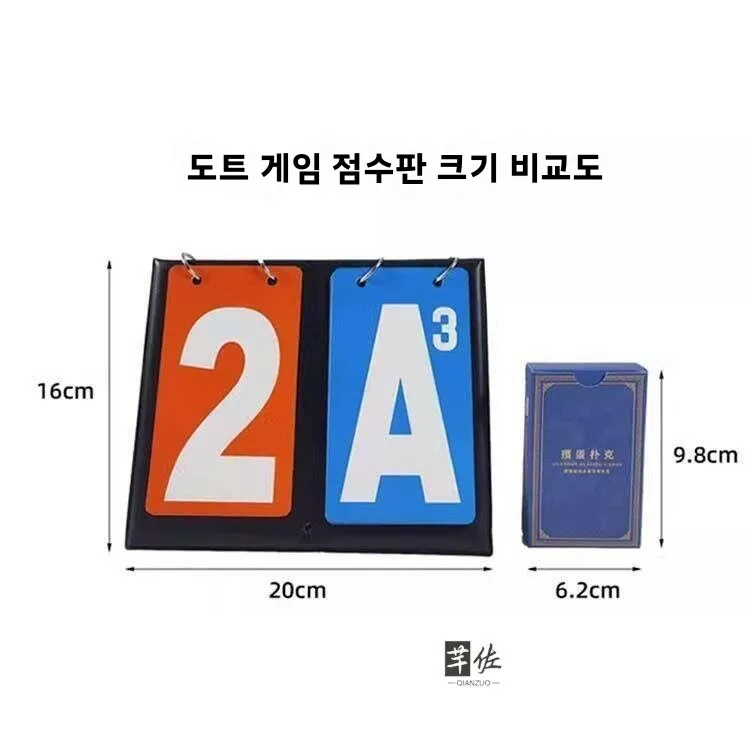 관디안 카드 게임 대회용 전문 점수판, 치엔주 특별 소품 플립 카드 점수판