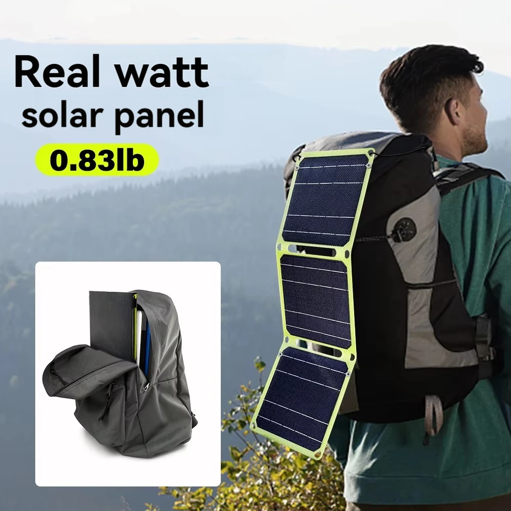 2000W ETFE 휴대용 태양열 충전기 접이식 태양광 패널 야외 태양 전지 패널 아이폰 전원 은행 스테이션 usb A C D..