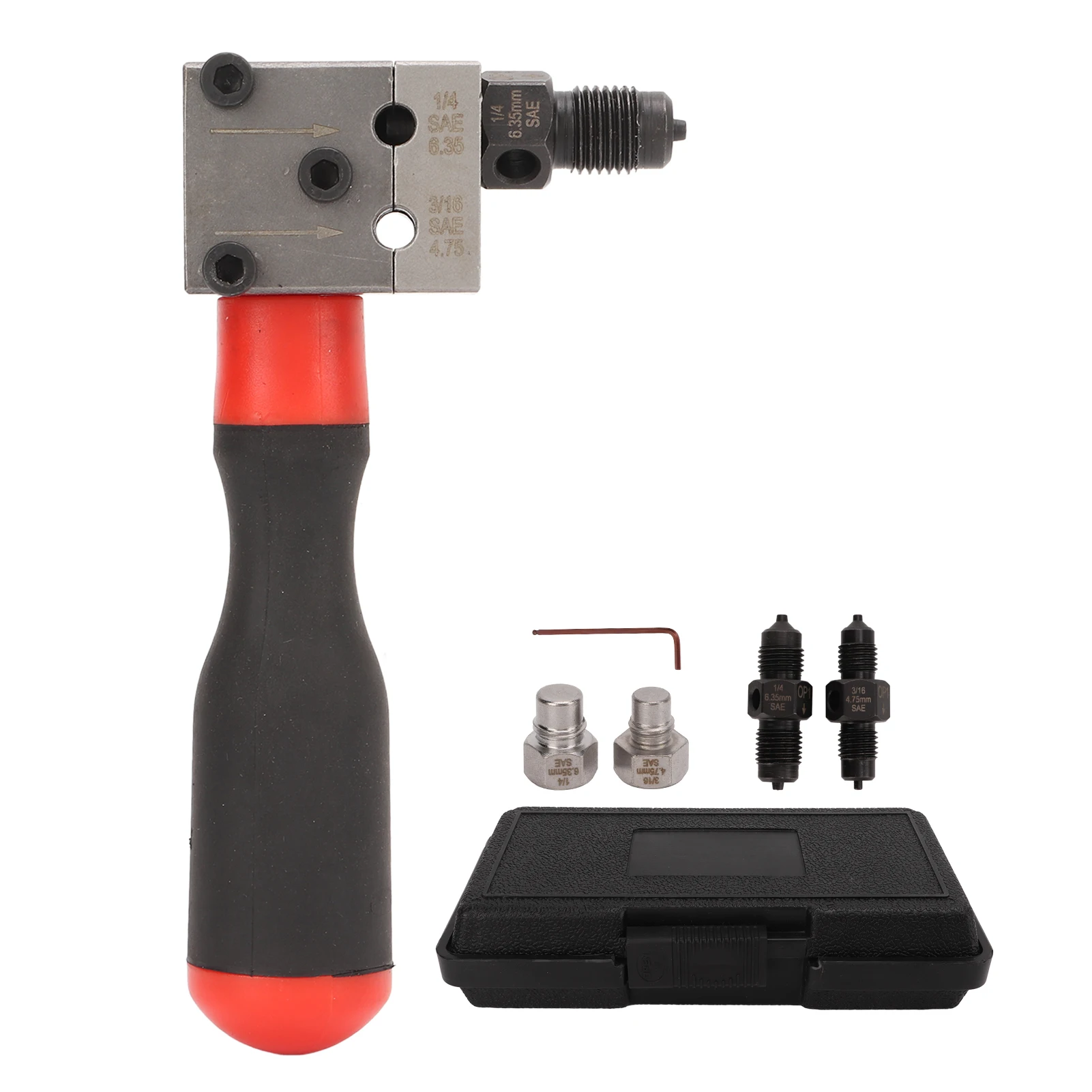 Brake Line Single Double Flare Tool 3/16in 1/4in Copper Tube Adapter Auto Repair Tools brake line flaring tool