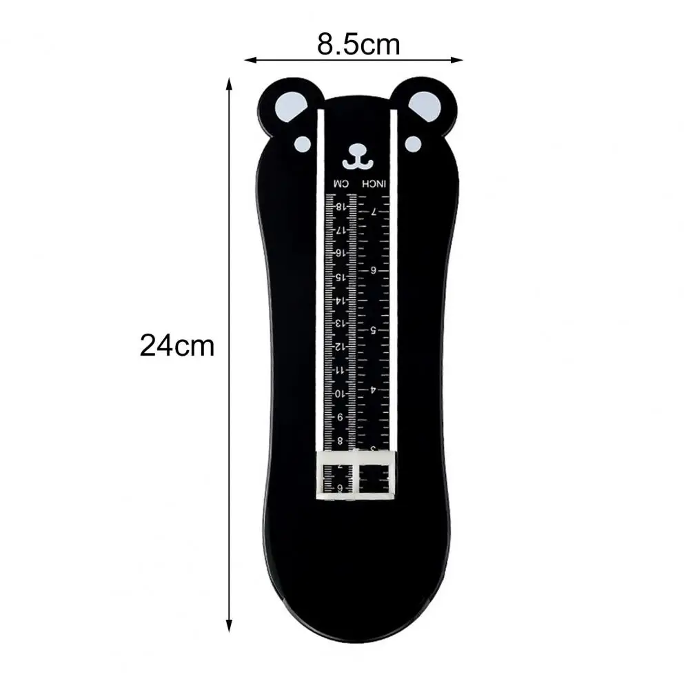 24*8.5cm Cartoon Bear Foot Measuring Device Length Measure Gauge Shoe Sizer Ruler Home Feet Measurer Accurate Measurement Chart