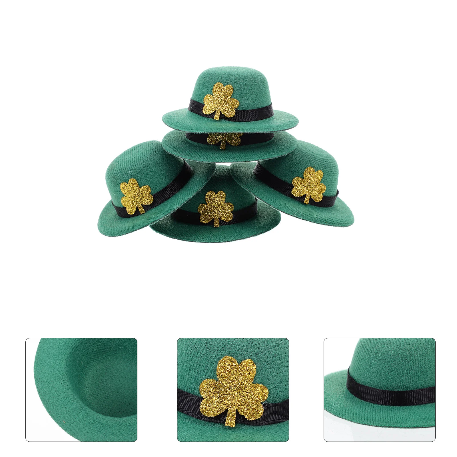 

5 Pcs Decorations Bow Bottle Cap Child Gift Irish Hat Eva Brushed Cloth Decorative Caps