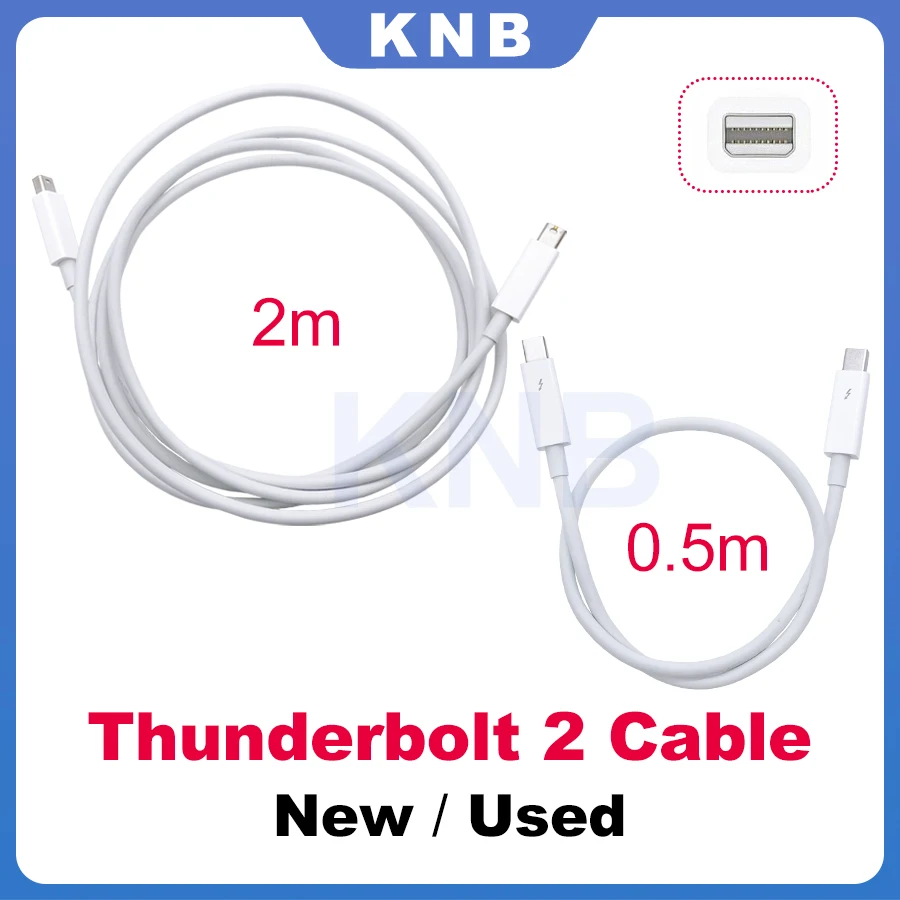 Thunderbolt2-オス-メスコネクタ,ケーブルアダプター,2 m, 0.5m 