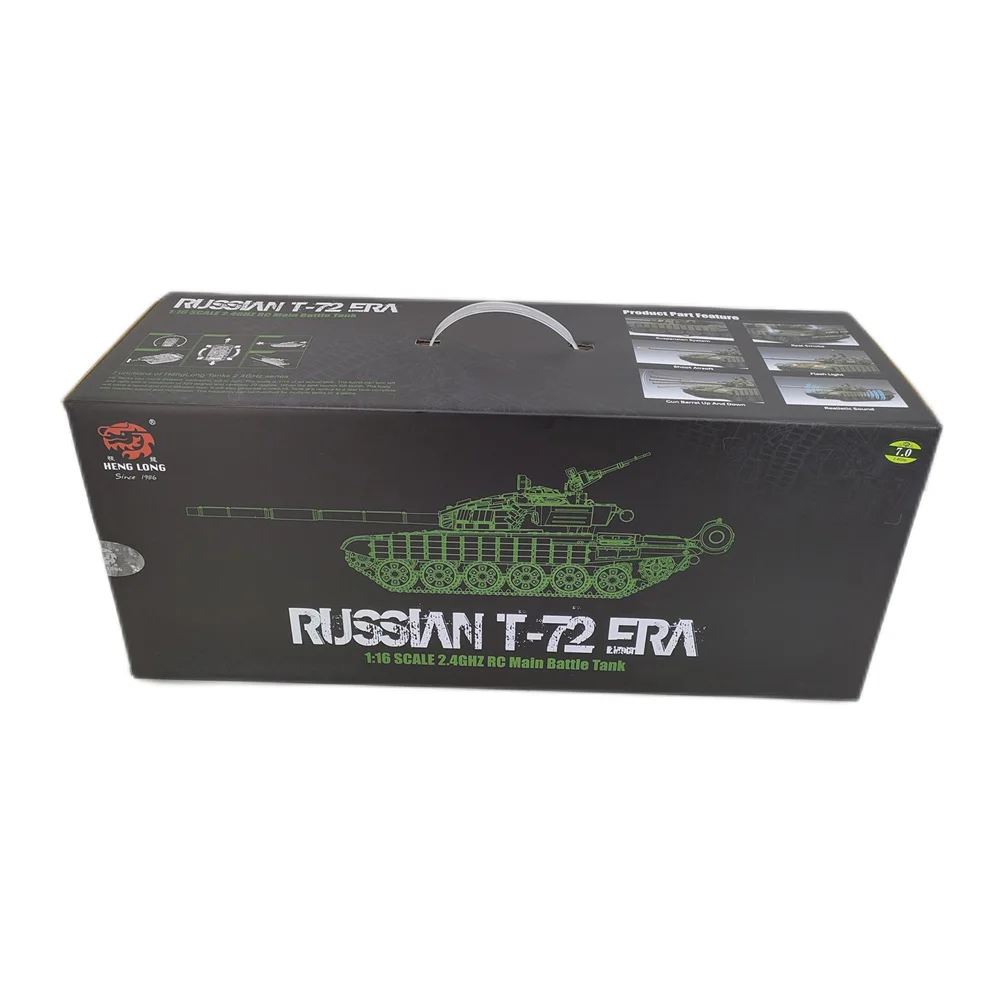 Coolbank Rc Tank Russian T72 ERA 1/16 Remote Control Tank Model That Shoots Military Vehicle Toys for14+ Boys Henglong 3939 t-72 6