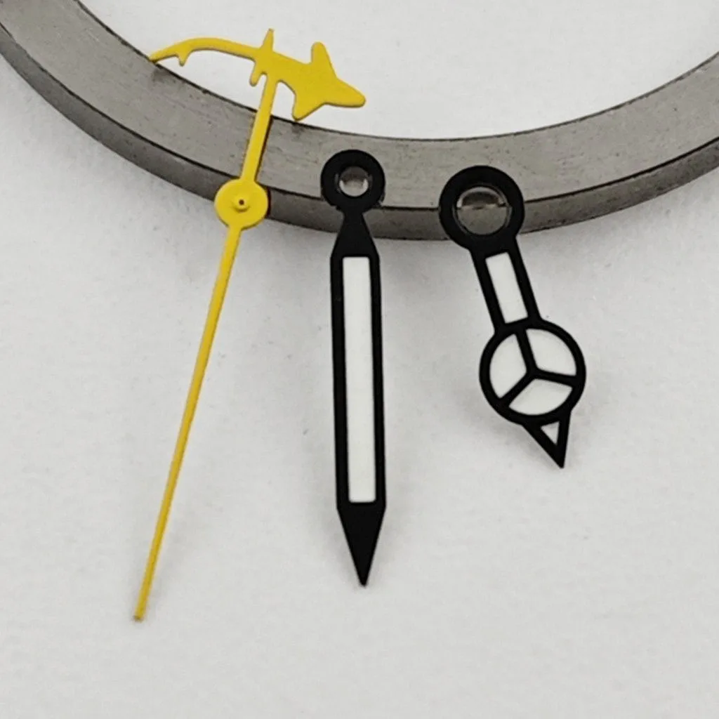 Green Luminous Shark Design Watch Hands with Second Hand Indicator