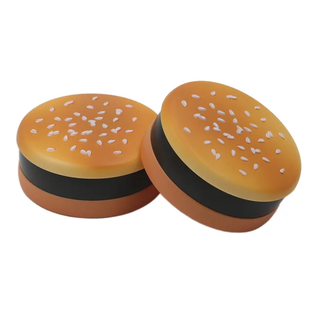 2 Layers Hamburg Metal Dry Herb Grinder Creative 56mm Biscuit Manual Tobacco Crusher for Smoking Pipe Grass Smoke Accessories