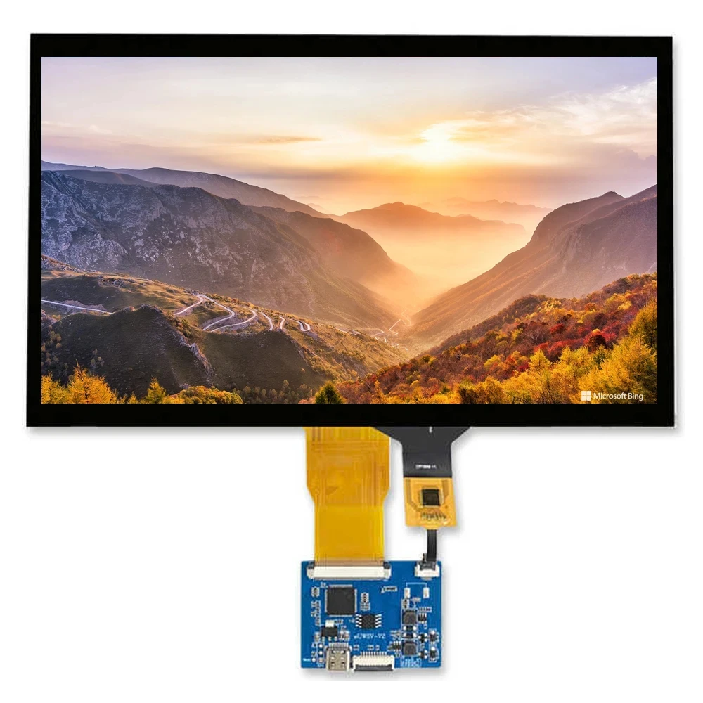 TFT-Anzeigemodule, 500 Leuchtdichte, 1024 x 600 IPS, vollständiger Blickwinkel, 7 Zoll, 10,1 Zoll, kapazitiver Touchscreen – Detail 2