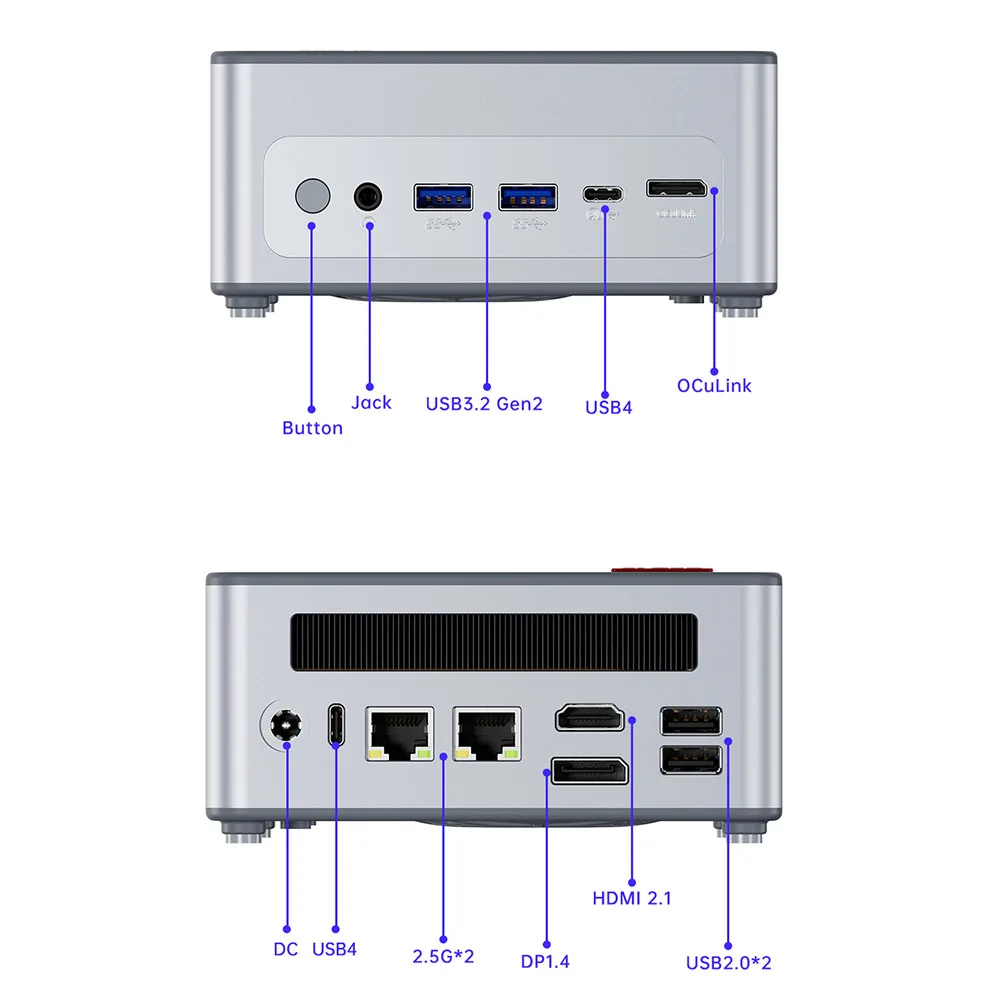 ミニPC AOOSTAR GEM12 ryzen9 6900HX (32G+1T) AOOSTAR GEM12 Mini PC, AMD Ryzen 9 6900HX 8 Core Up to 4.9GHz
