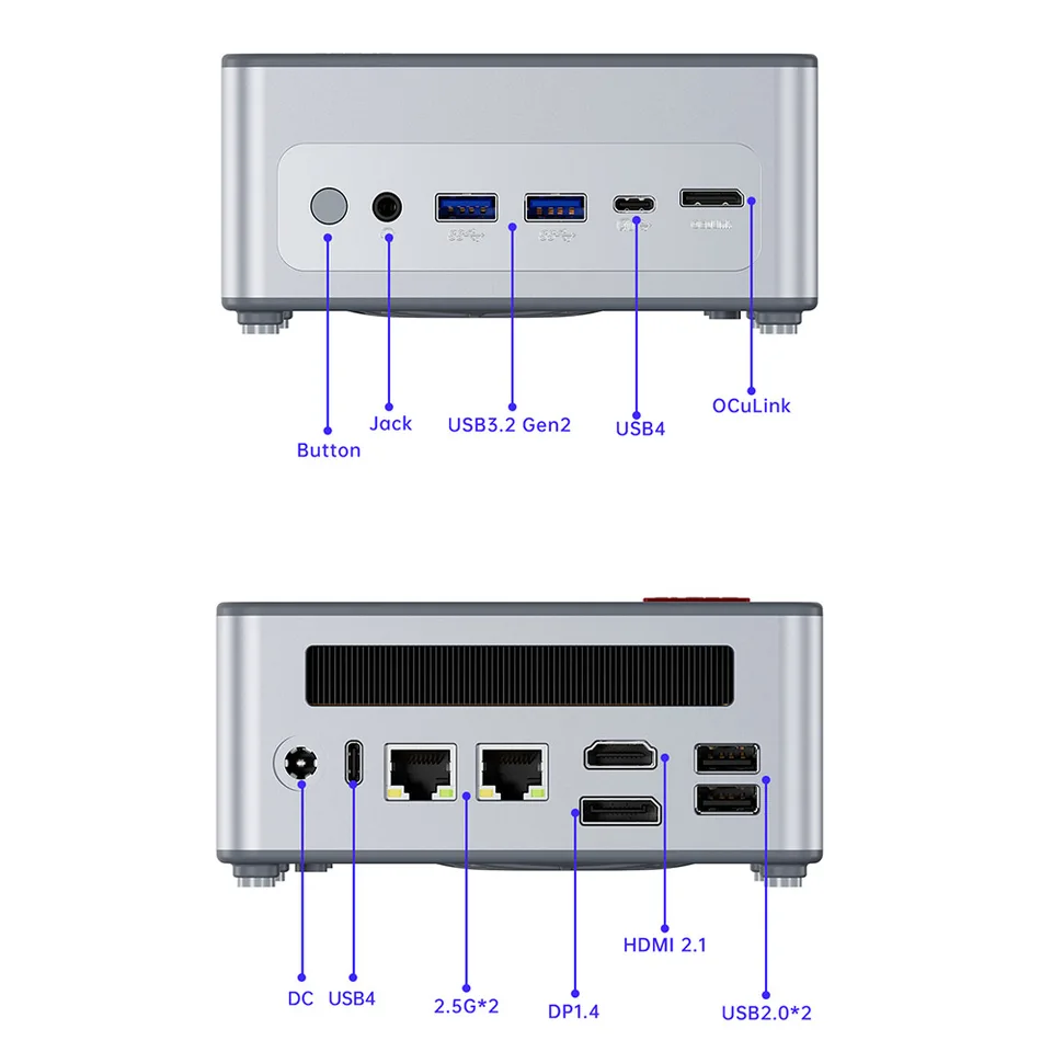 ミニPC AOOSTAR GEM12 ryzen9 6900HX (32G+1T) AOOSTAR GEM12 Max Mini PC, AMD Ryzen 9 6900HX 8 Core Up to 4.9GHz