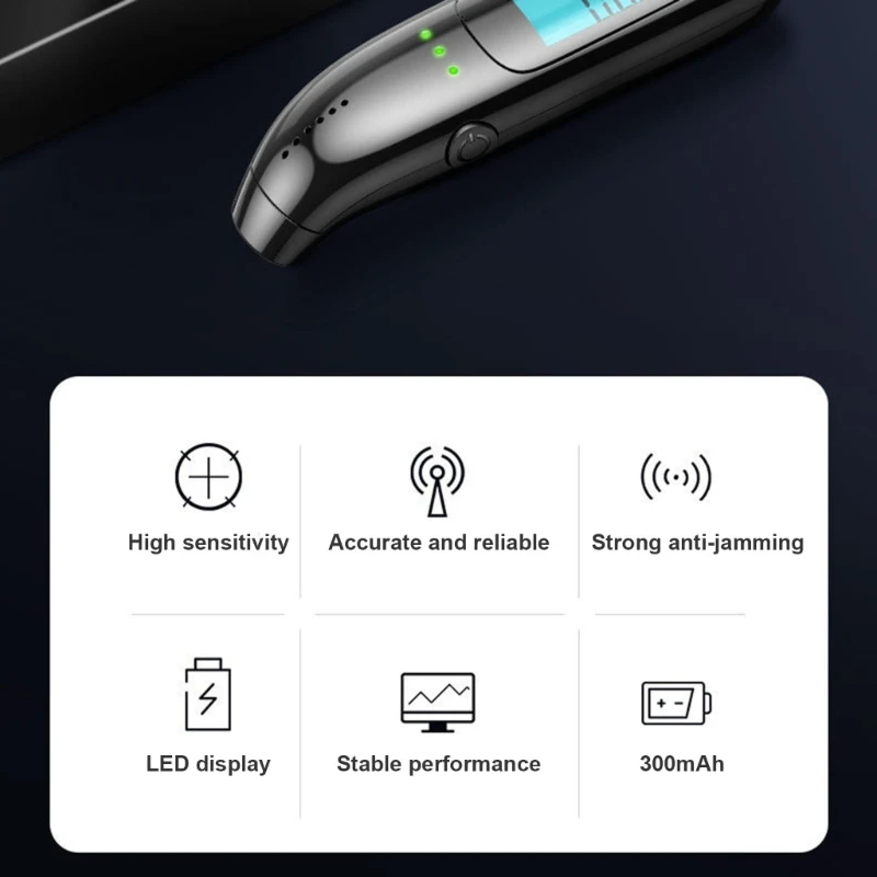 Blowing Alcoholicity Breath Tester Breathalyzer LCD Screen Breathalyzer Detector Quick Accuracy Response for Car Driving X37F