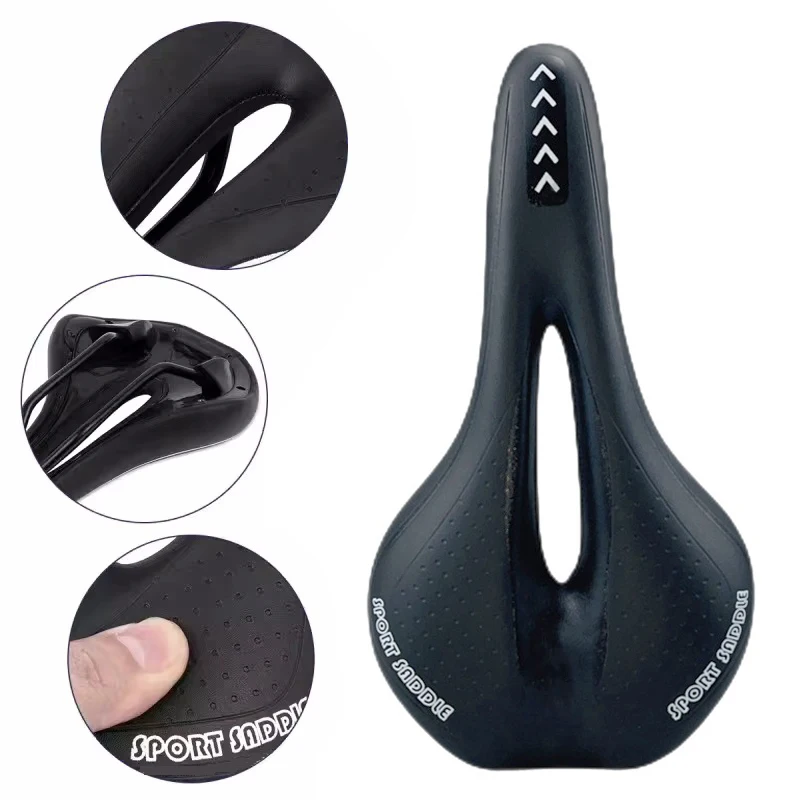 Gel Comfort Bicycle Saddle for Men and Women - Ergonomic Mountain & Road Bike Seat