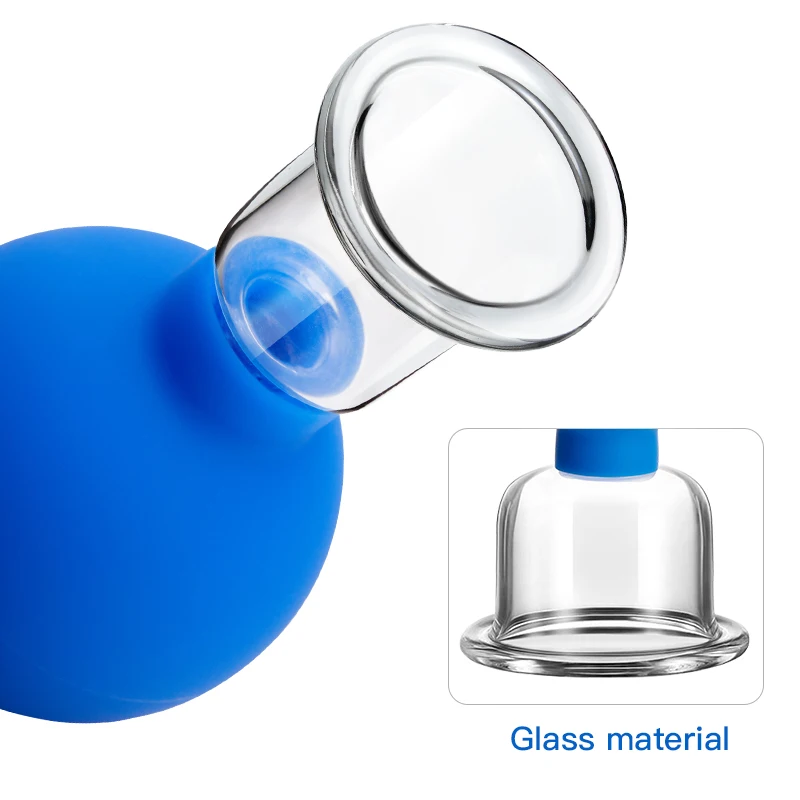 Description Picture 4 of itemRubber Massage Body Cups Glass Vacuum Cupping Anti Cellulite Suction Cup Massager for Face Facial Skin Lifting Tools