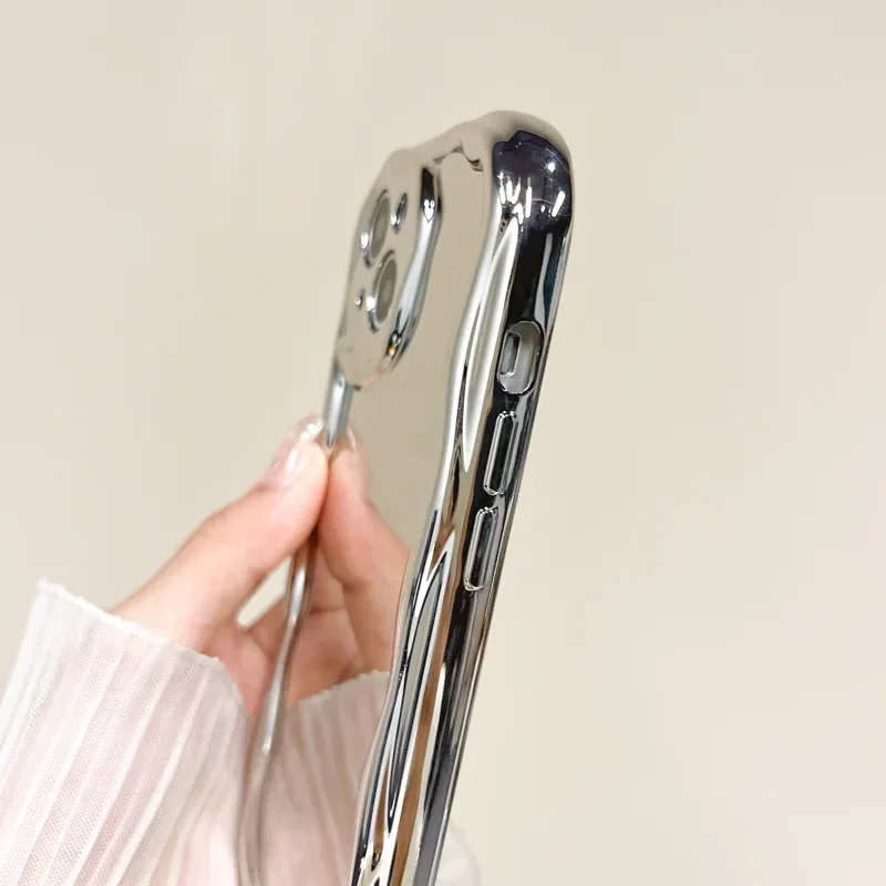 Glitter Mirror Phone Case With Camera Protector For Oppo Models_voghion.com