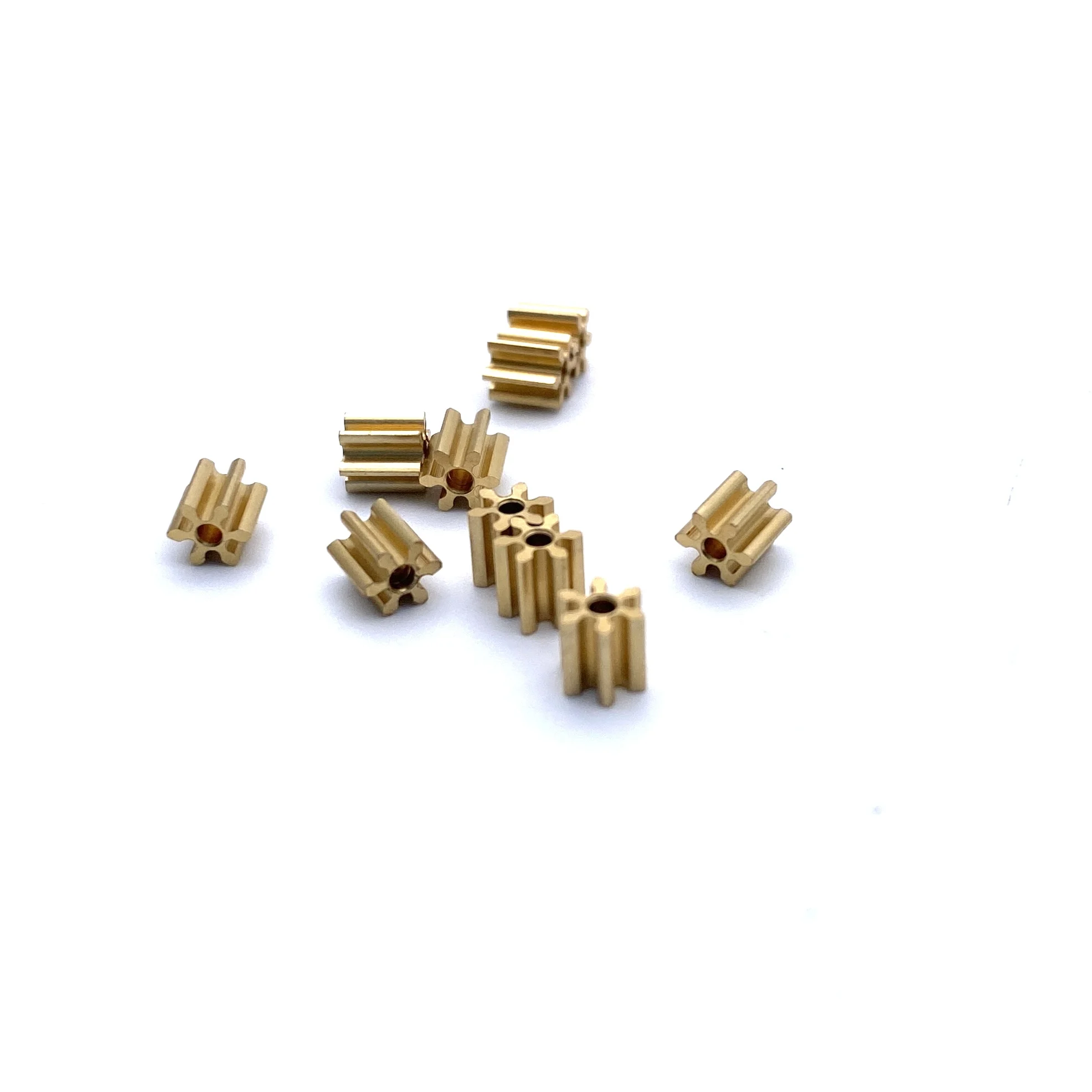 6 Teeth 0.5M 6T 1.18mm Hole Mini Copper Gear 1.2mm