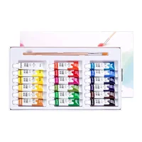 Watercolor Paint Set in Tubes Art Gouache Pigment 5ml 12/18/24/36 Colors for Art Student Painters Beginners 6