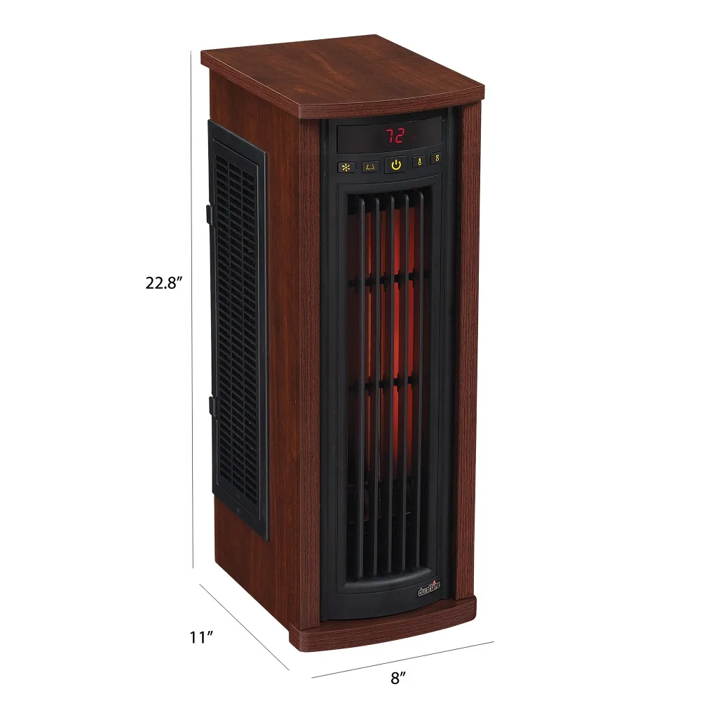 Duraflame Portable Electric Infrared Quartz Oscillating Tower Heater,  Cherry - AliExpress