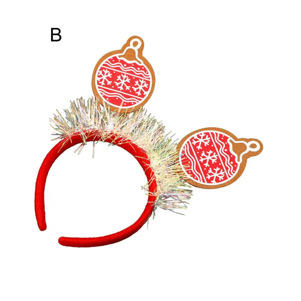 Lightweight Holiday Hair Accessory Festive Christmas Headbands for Women Men Kids Reindeer Snowman Xmas House Headwear Cute