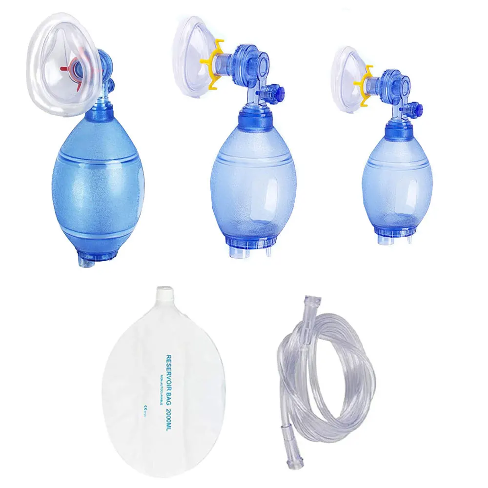 A bag valve mask (BVM), sometimes known by the proprietary name Ambu bag or  generically as a manual resuscitator or 