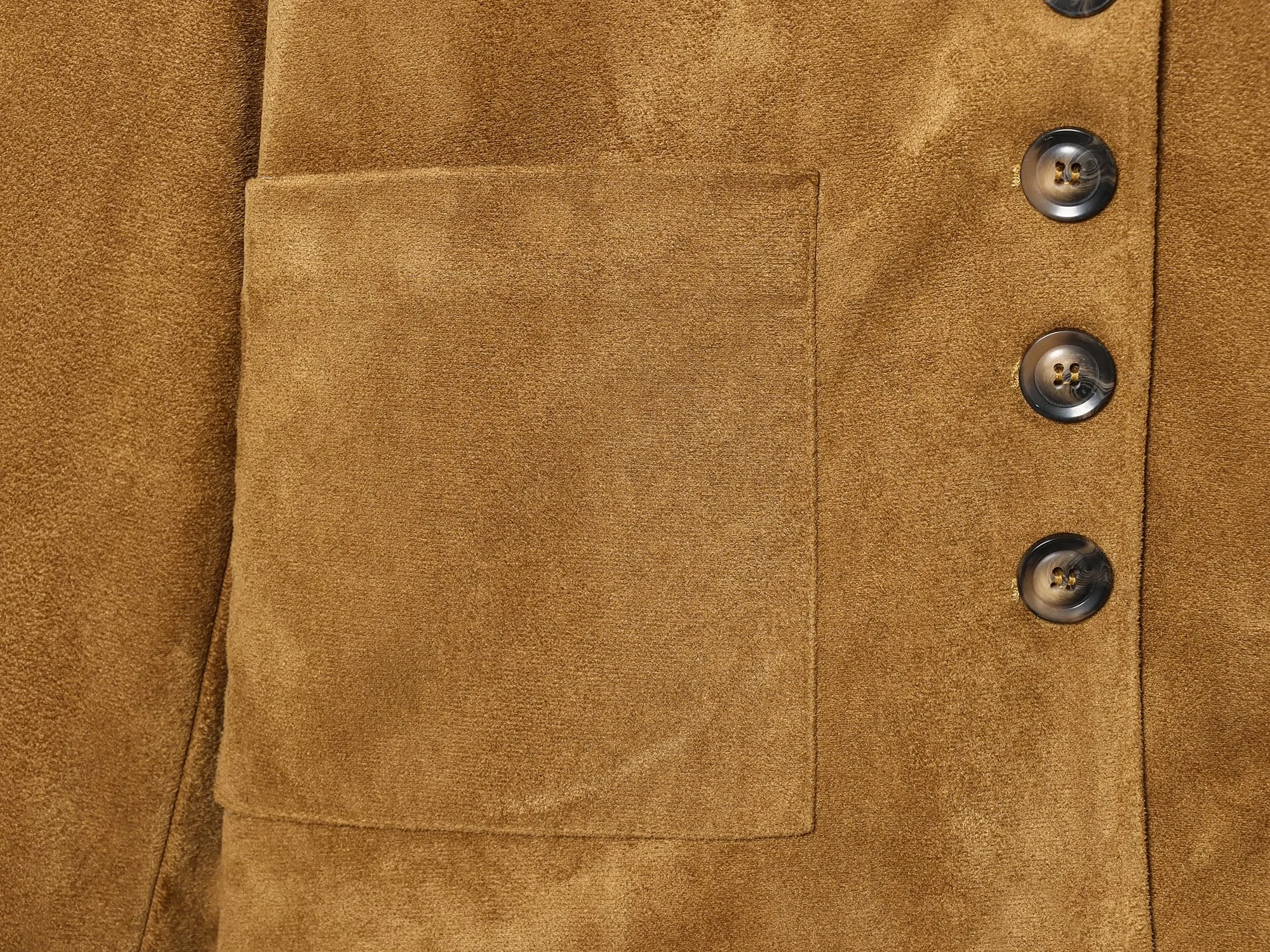 Women's Suede Casual Jacket Female Single Breasted Long Sleeved Jacket With Pockets Spring Autumn New Elegant Jacket Streetwear