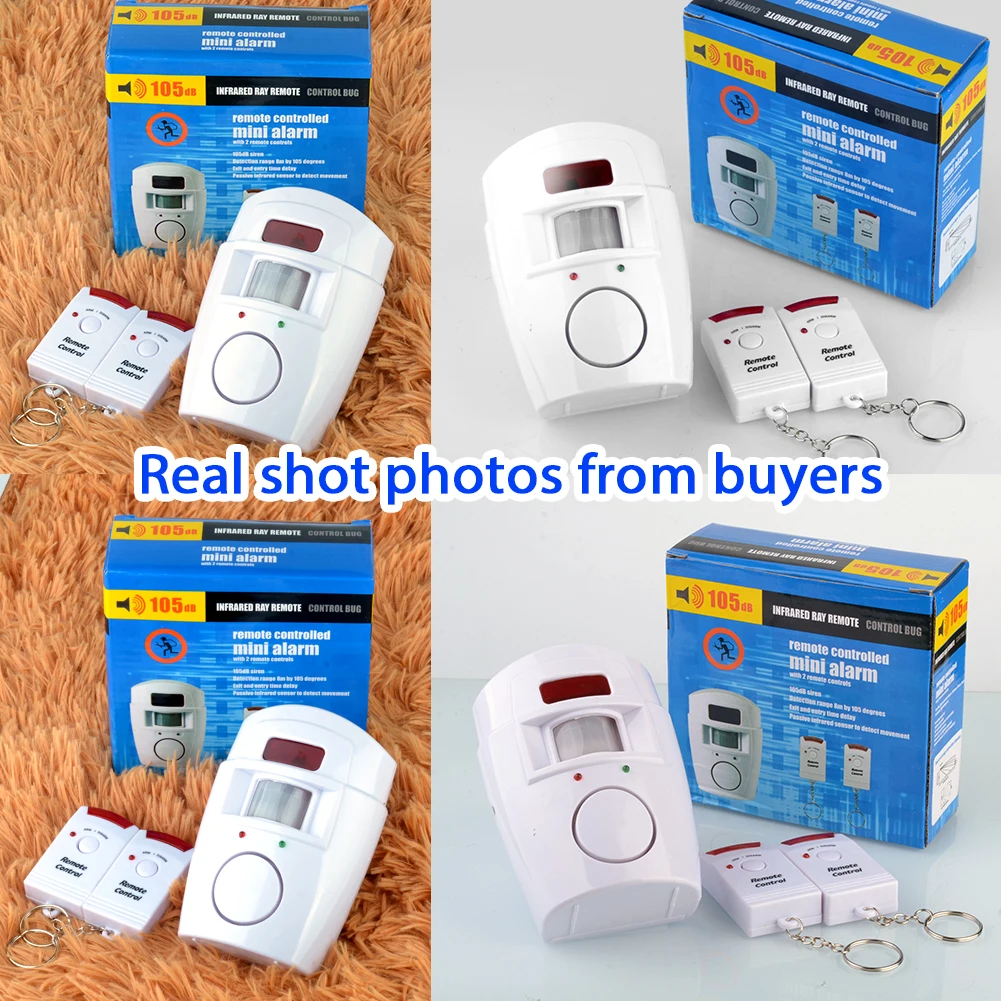 Home Smart Wireless Security Alarm PIR Alert Infrared Sensor Anti-theft Motion Detector 105DB Siren