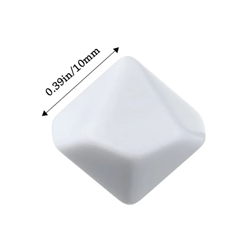 10pcs/set 10 Side Blank Rounded D10 Game Dice DIY Board Game Accessories Teaching Mathematical Tool