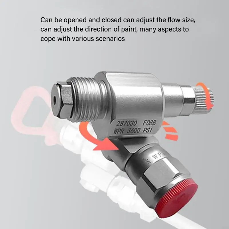 287030 Shut Down Valves Joint Paint Sprayer Adapter 3600PSI Airless Sprays Adapter Joint AntiSpitting Valves 95AA
