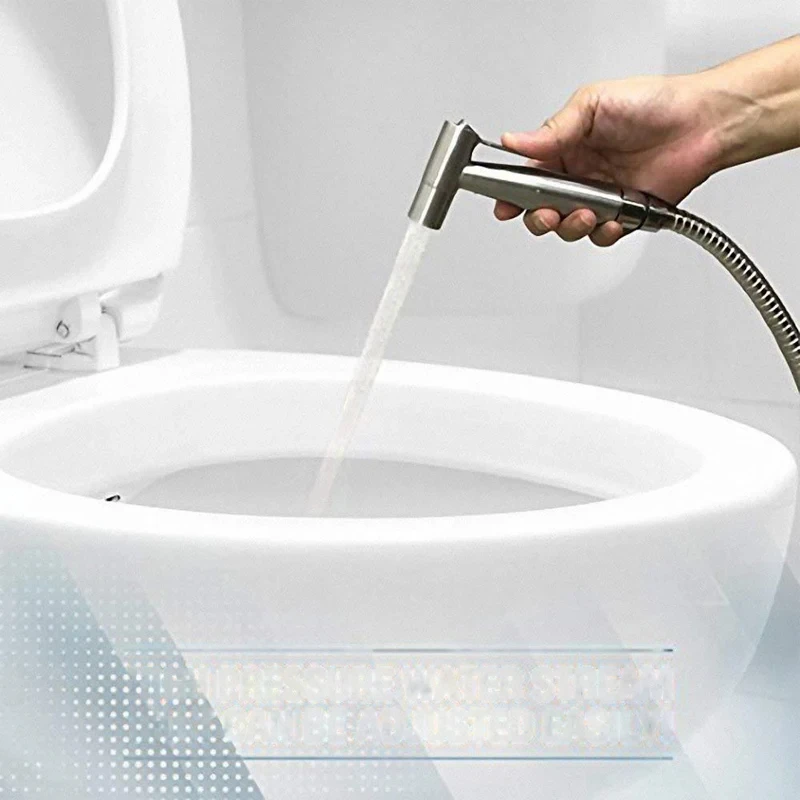 Stainless Steel Portable Toilet Cleaning Booster Flushing Device