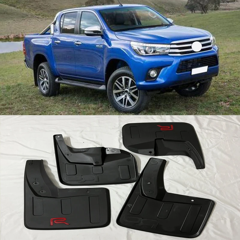 4pcs High Quality Mudguard Rubber Material With Logo Car Wheel Protect Fender Flare Fit For