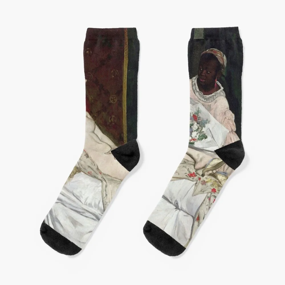 Famous Art: Edouard Manet - Olympia Socks funny gifts socks funny soccer sock gym socks Socks For Man Women's