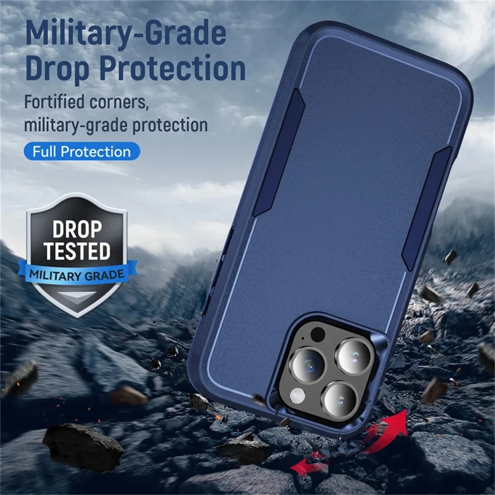 Shockproof Phone Case For Iphone Pro Max Plus Rugged Protection_voghion.com