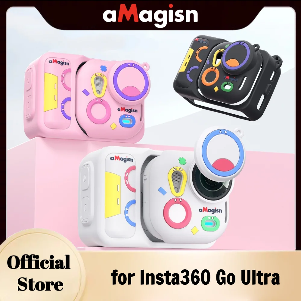 Silicone Protective Case with Detachable Lens Cap & Anti-Loss Strap