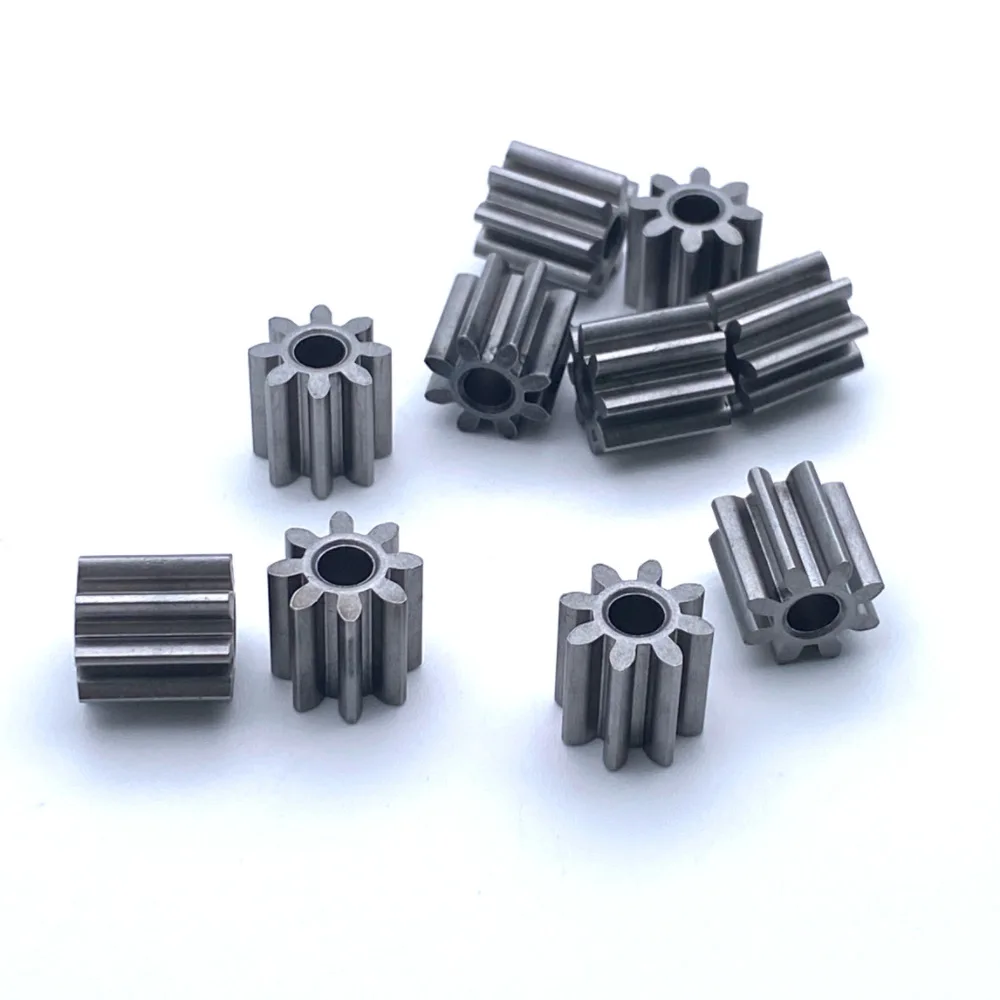 스퍼 기어 정밀 마이크로 피니언, DIY 모터 모델, 8 톱니, 1M, 8 T, 2.3mm, 3.5mm
