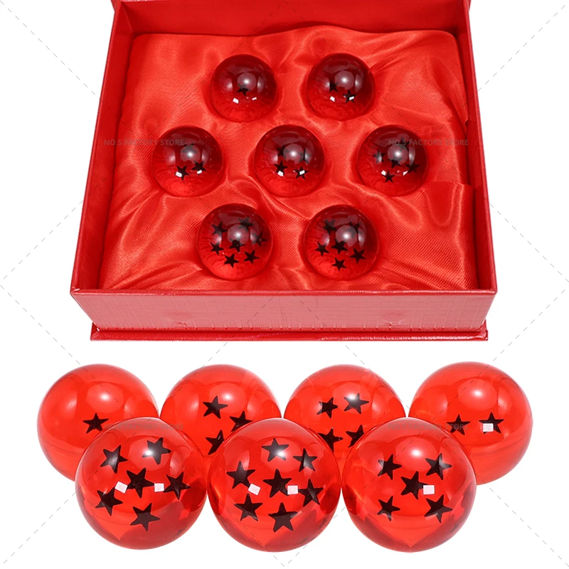 DRAGON BALL　特典セット非売品 3.5cm Dragon Ball Z 7 Stars Balls Figures Toys Anime BDZ Red