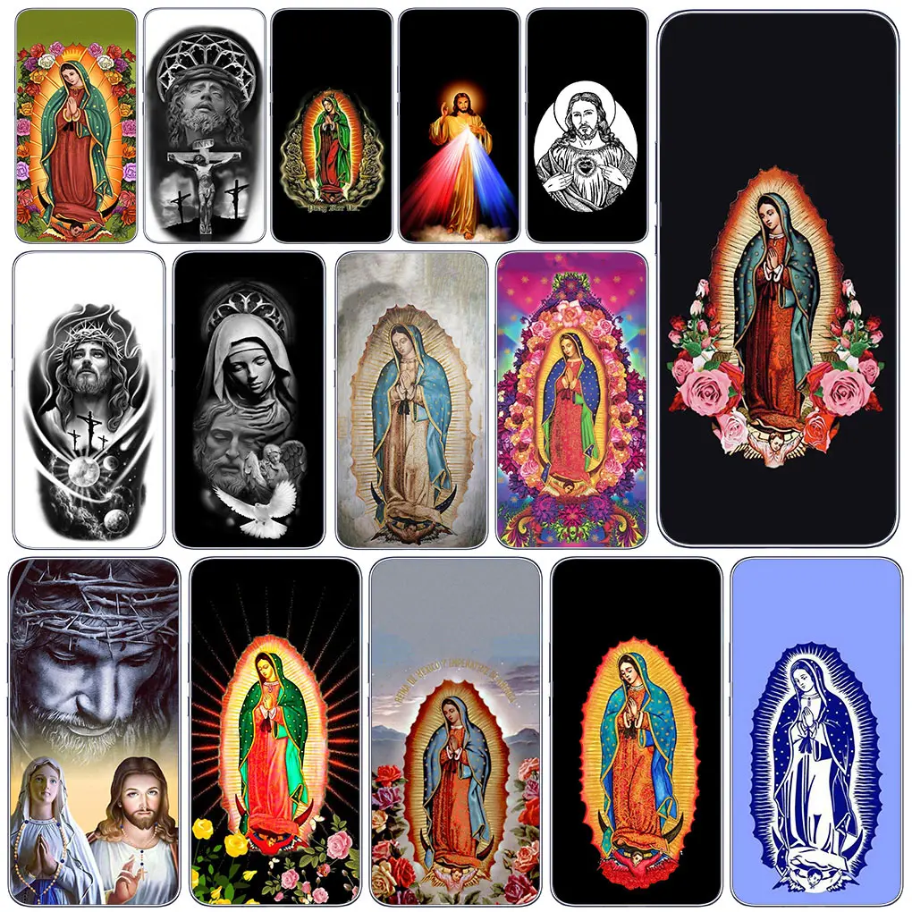 Custodia Per Telefono Virgen De Guadalupe Jesus Christ Per Custodia Realme C35 C55 C30S 10 Pro Plus + Narzo 50 5G 50I C3 C2 C12 C15 C25