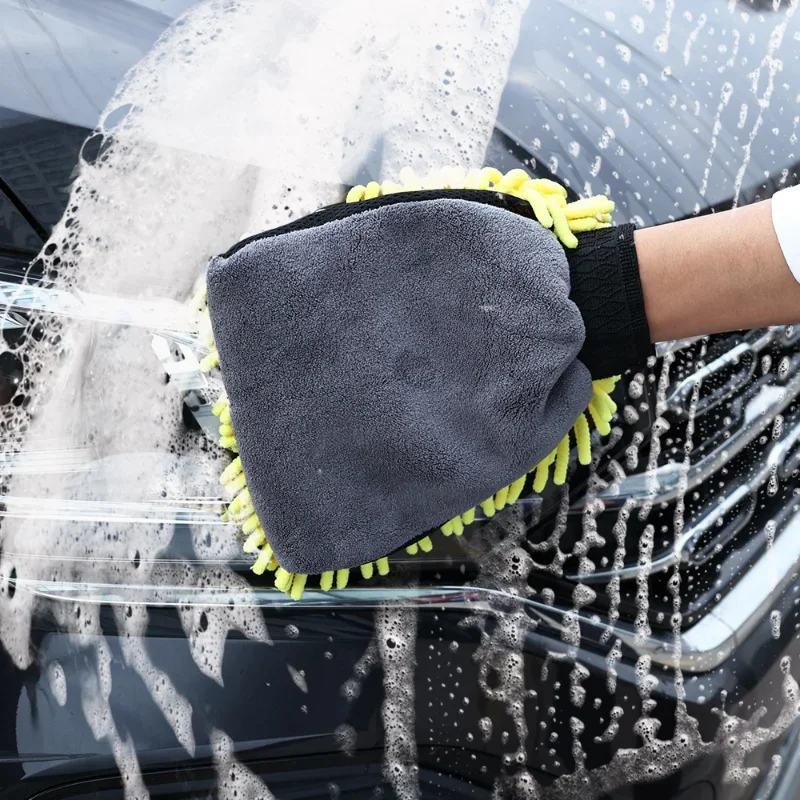 Car Wash Glove Ultrafine Fiber Chenille Microfiber Cleaning Glove Mitt Soft No Scratch Car Wash and Cleaning Tools Accessories